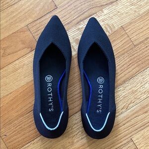 Rothy's Women's Black Flats Like New Size 8